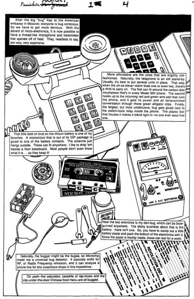 Listening Devices - The Punisher Armory No. 1, July, 1990, Page 4