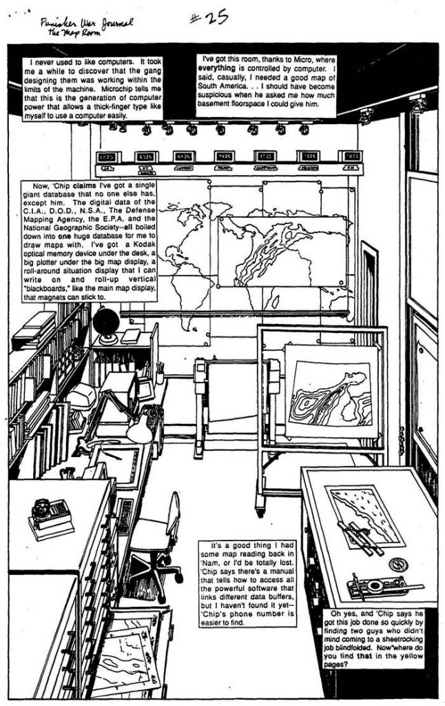 Map Room - The Punisher Armory No. 1, July, 1990, Page 13