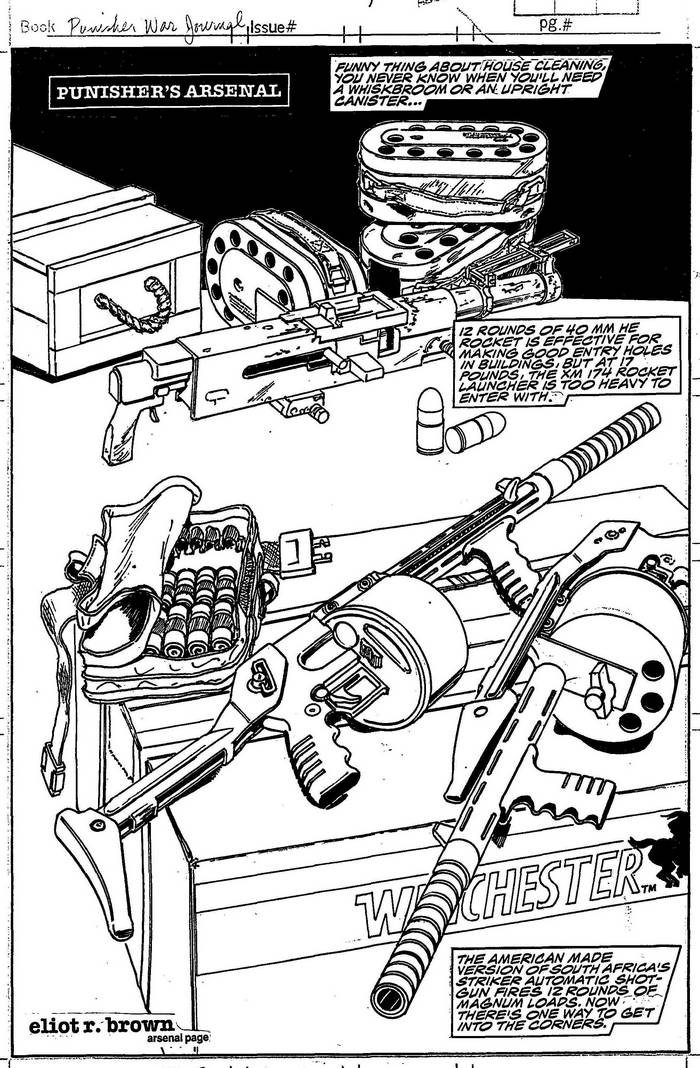 Rocket Launcher - The Punisher Armory No. 1, July, 1990, Page 14