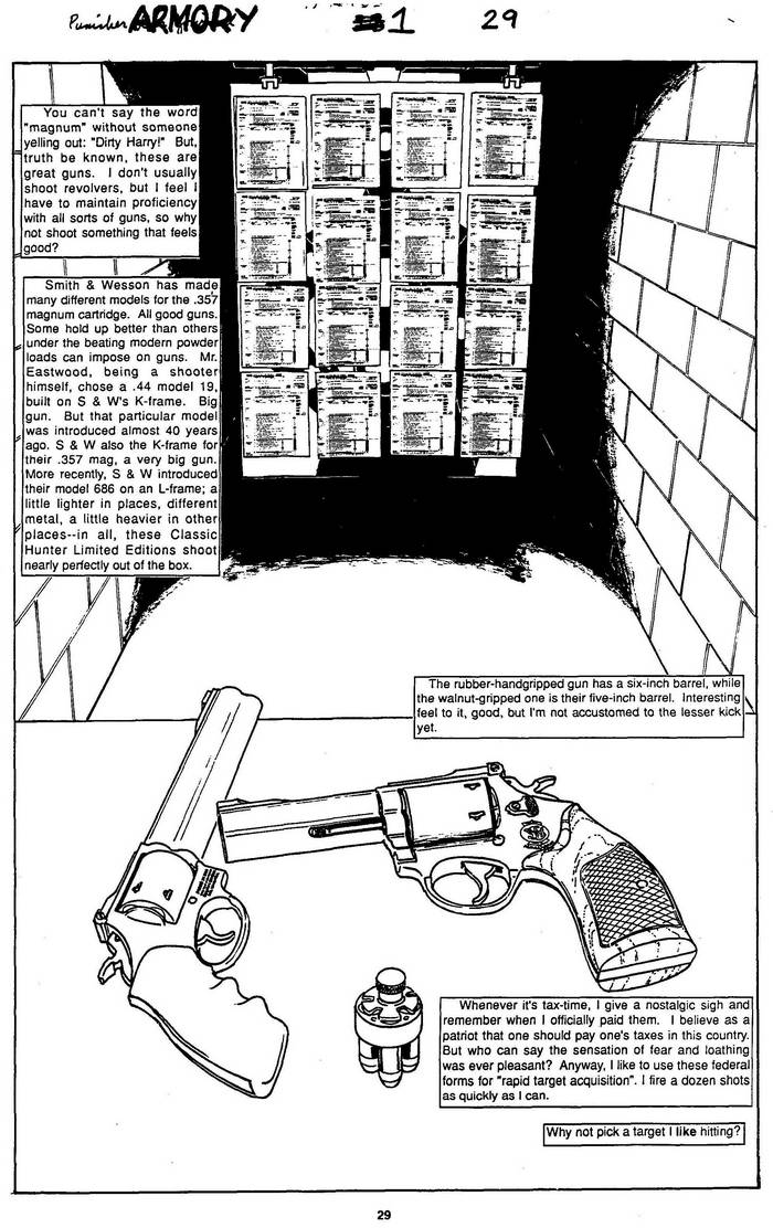 Smith & Wesson .357 - The Punisher Armory No. 1, July, 1990, Page 29