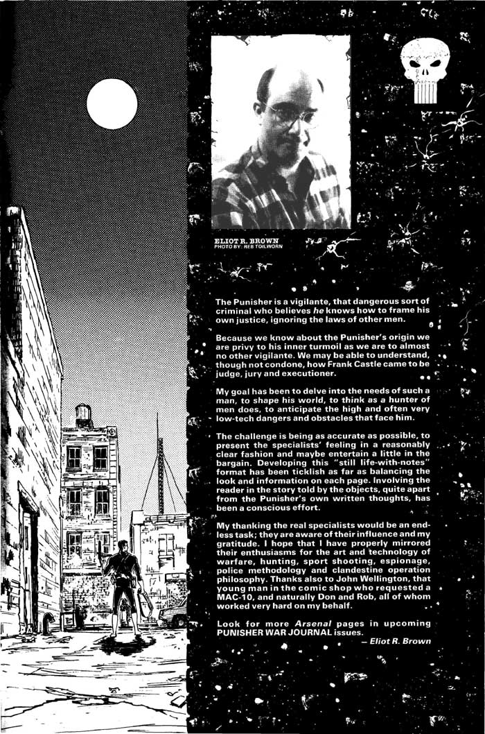 Inside Back Cover Marvel Comics The Punisher Armory 1