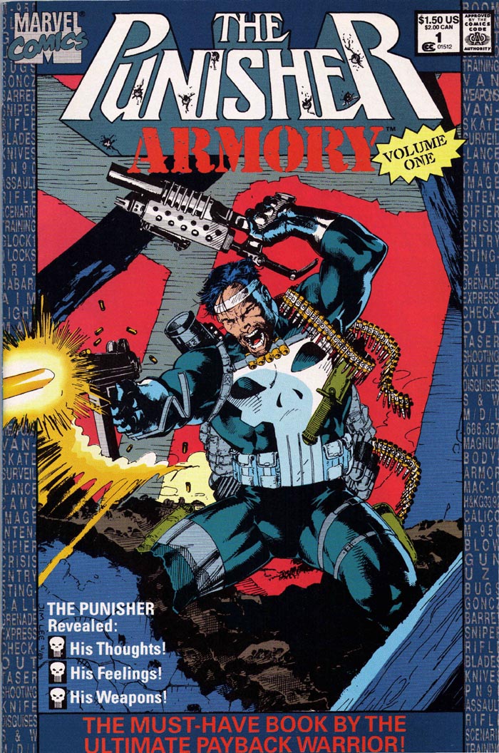 Marvel Comics The Punisher Armory 1 Cover Art by Jim Lee