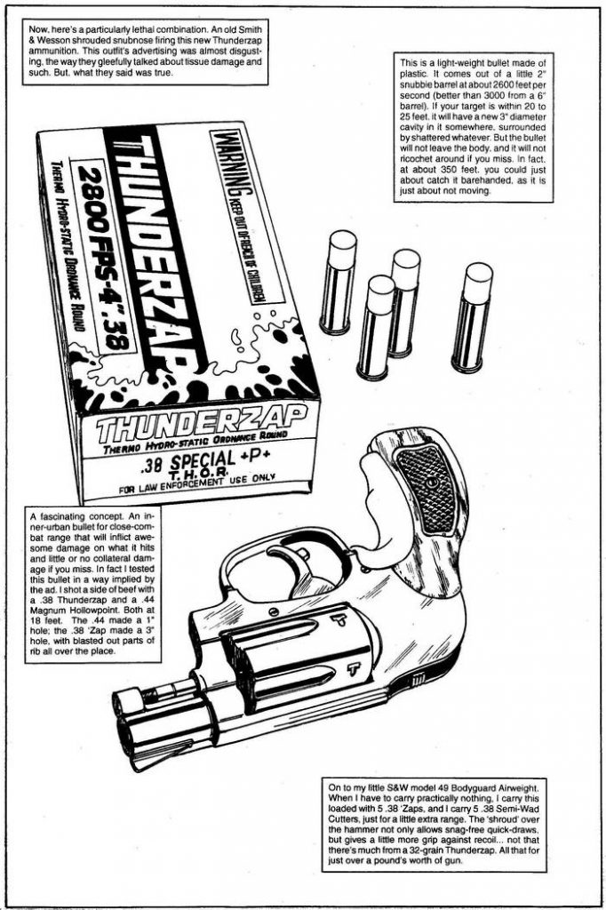 S&W Subnose & Thunderzap - The Punisher Armory No. 2, June, 1991, Page 7