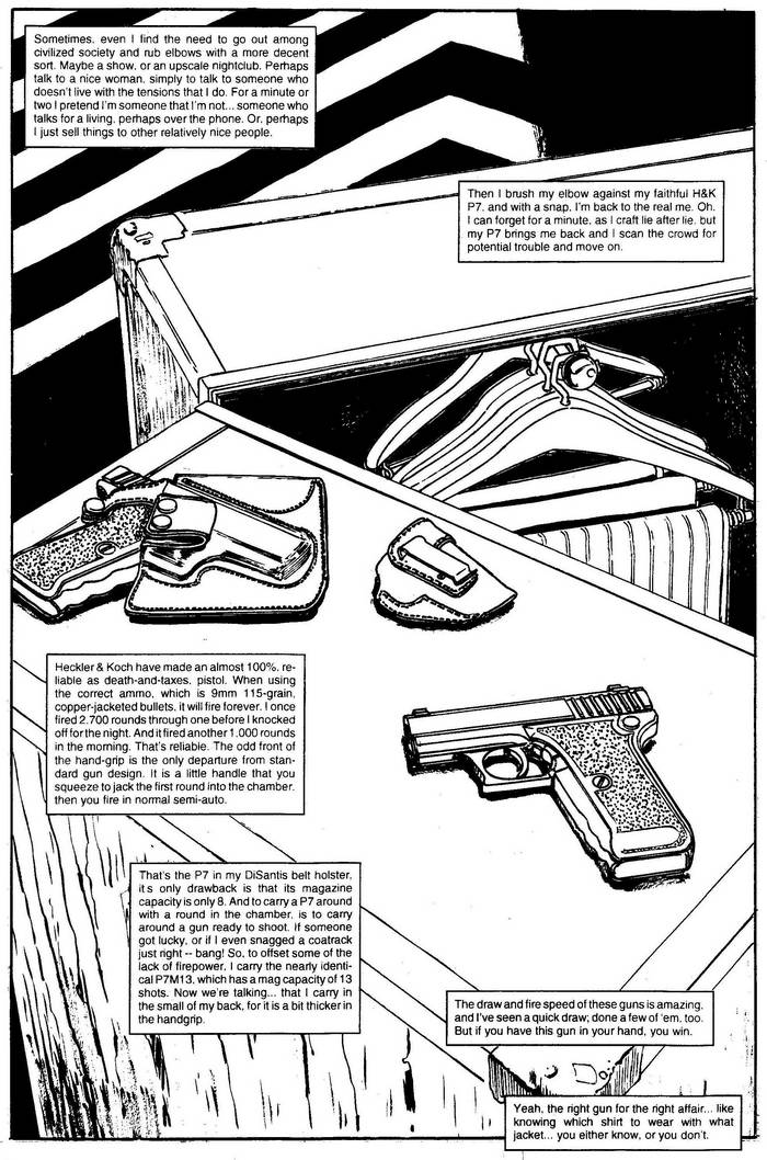 H&K P7 & P7M13 - The Punisher Armory No. 2, June, 1991, Page 8