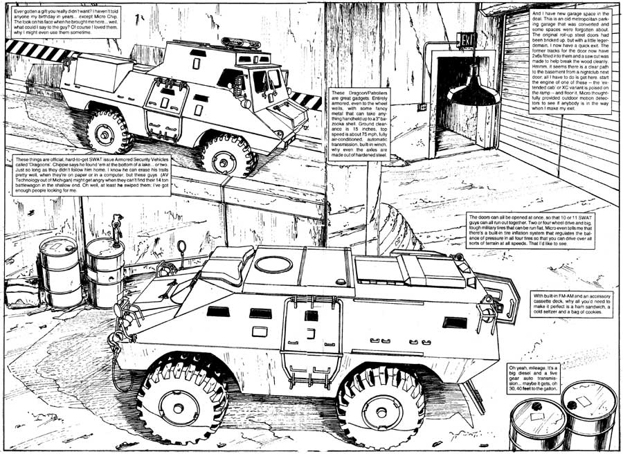 Armored Security Vehicles - The Punisher Armory No. 2, June, 1991, Page 10