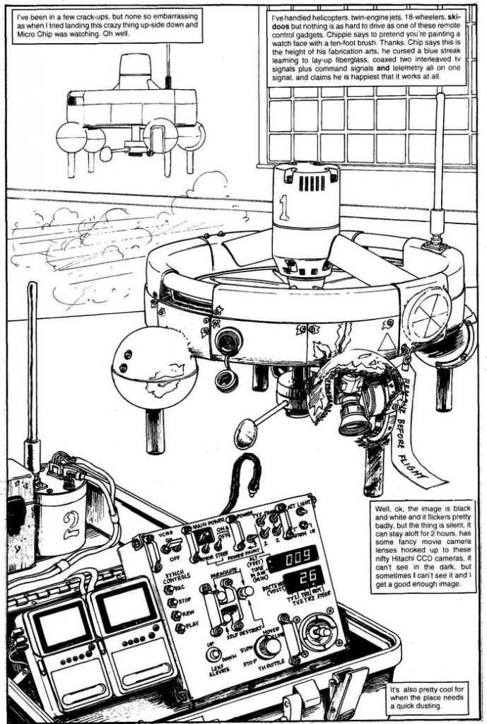 Flying Surveillance Unit - The Punisher Armory No. 2, June, 1991, Page 19