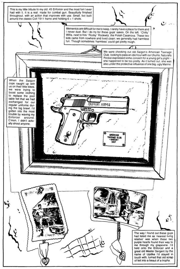 .45 Enforcer - The Punisher Armory No. 2, June, 1991, Page 20