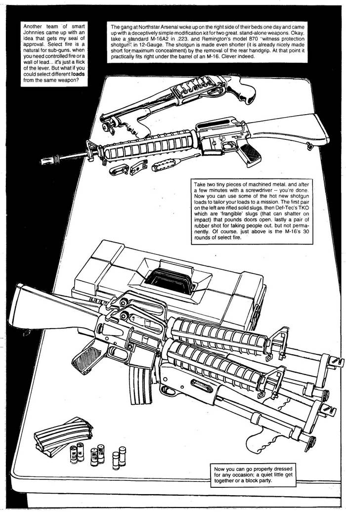 Northstar Arsenal Modification Kit - The Punisher Armory No. 2, June, 1991, Page 28