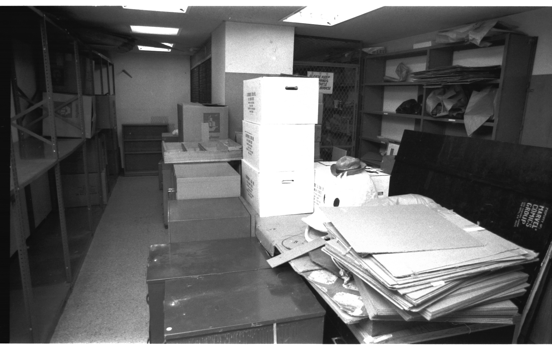 And a better exposed shot of the 9th Floor mailroom. Things were being moved out at this point!
