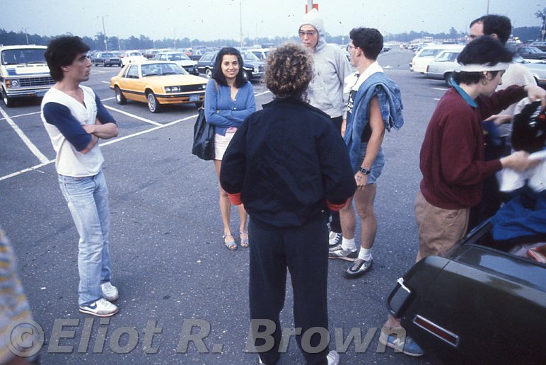 Bob Harris, Annie Nocenti, back of Nancy Golden, Mike Carlin, Jack Morelli, the side of Belinda Glass and Mark Gruenwald just behind.