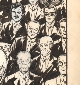 Top to bottom, left to right: Robbie Carosella, unknown/ Frank Sinatra, unknown/ (then) NYC Mayor Ed Koch/ Pres. Gerald Ford and (>ahem
