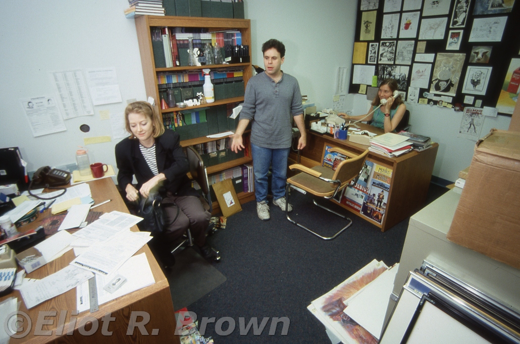 Dude! Where’s my office? Asks Dave Wohl of Paula Foye and Marie Javins.