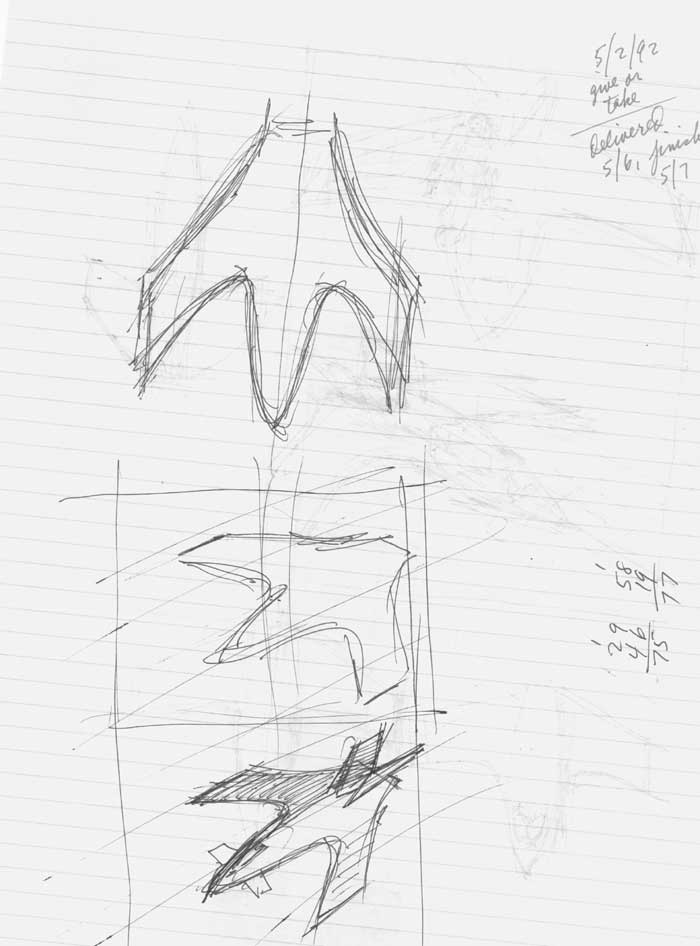 Captain America's Jet study drawings 2 of 5