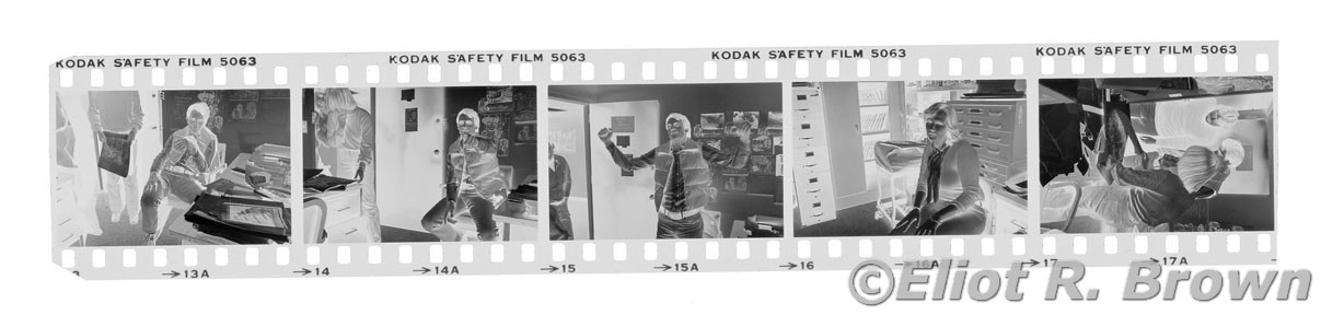 This is a film strip negative