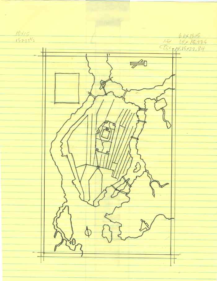 Batman's Gotham City Map Story Notes and Sketches 7 of 12