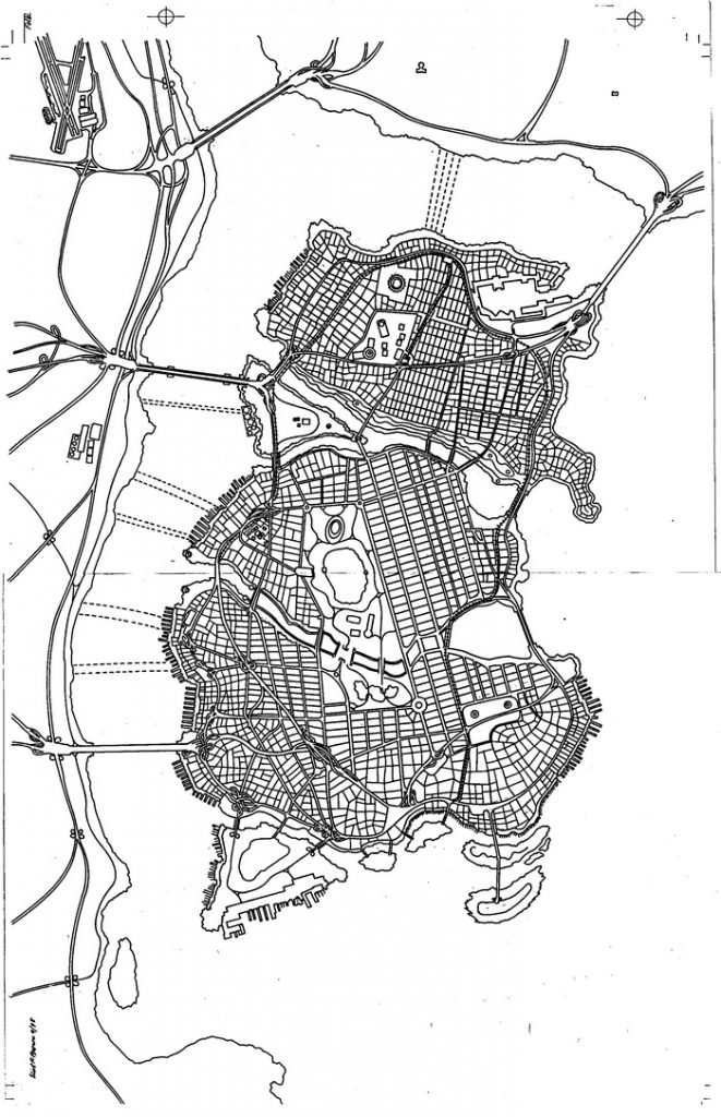 Batman's Gotham City Map Story Notes and Sketches 15 of 17